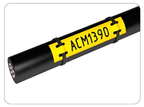 A4 gul ACM märken 90x13 mm