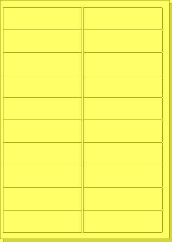 A4 papper gul 26735