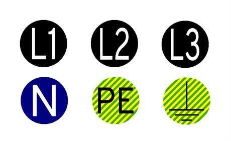 VINYL lam. electrical label SET 42152