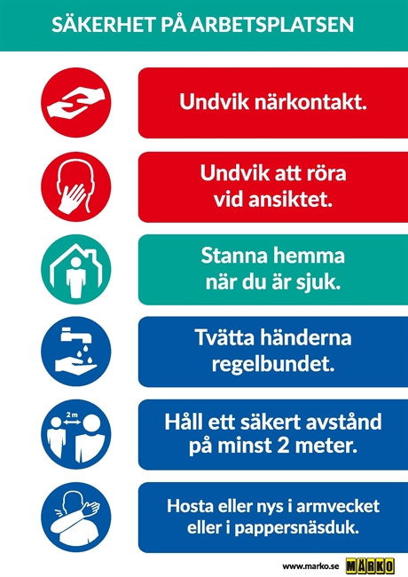 COVID-19 Säkerhet på arbetsplatsen 3, 150009