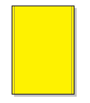 A5 polyester laserark gul 20622