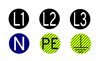 VINYL lam. electrical label SET 42152