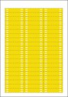 A4 gul ACM märken 60x13 mm