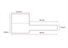 Flaggetiketter 8000960-9 Kärna 38 mm
